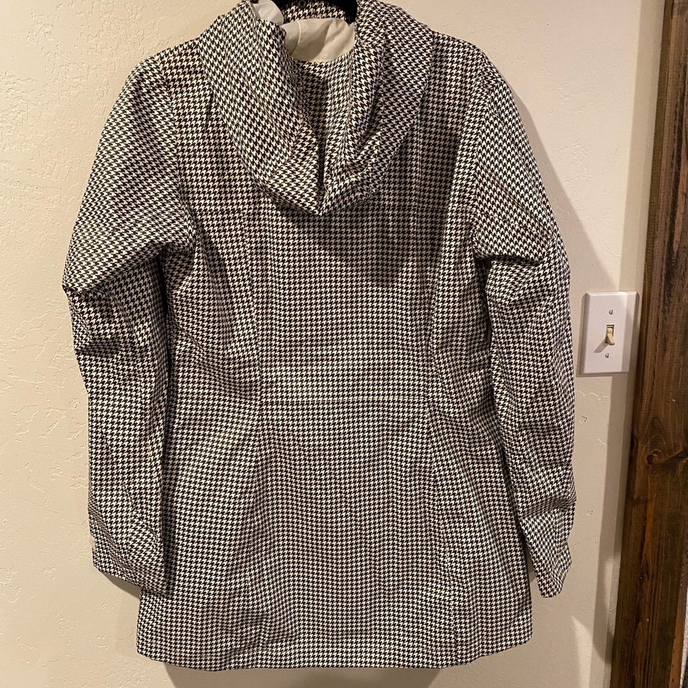 Columbia houndstooth rain coat